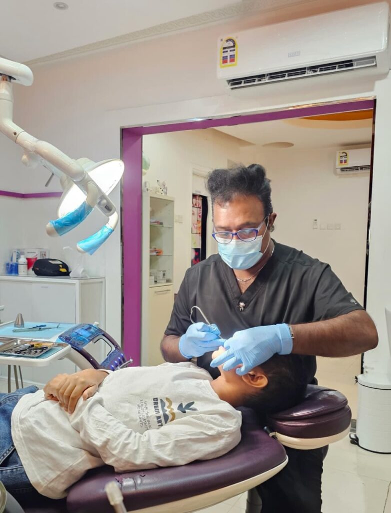 dental care checkup with teeth cleaning in oman